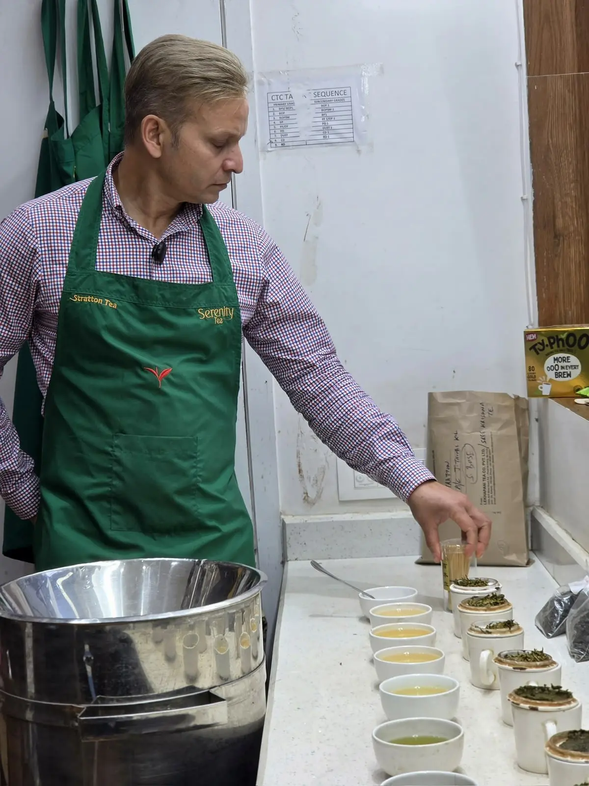 Inside a chai shop